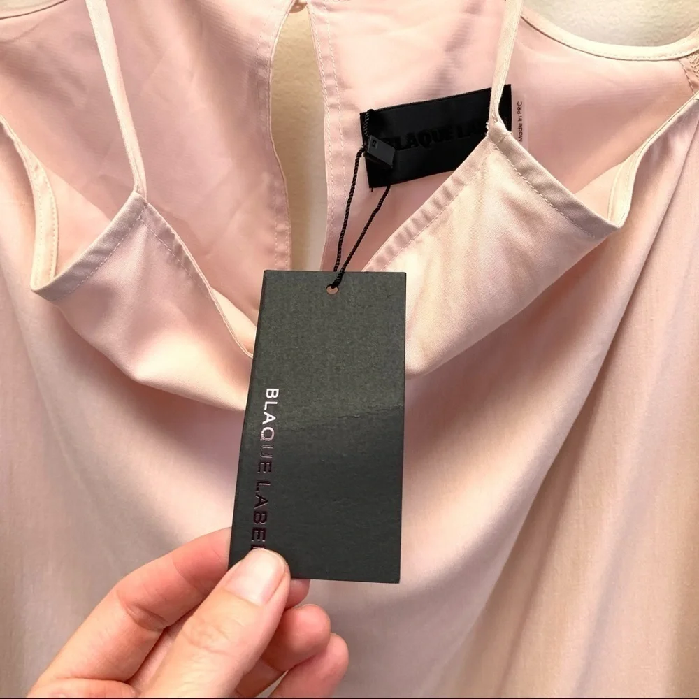 Revolve Dress Womens Extra Small Powder Pink Romantic Feminine Cold Shoulder Y2K - Picture 8 of 12